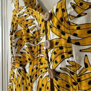 Farm Rio Linen Banana Dress